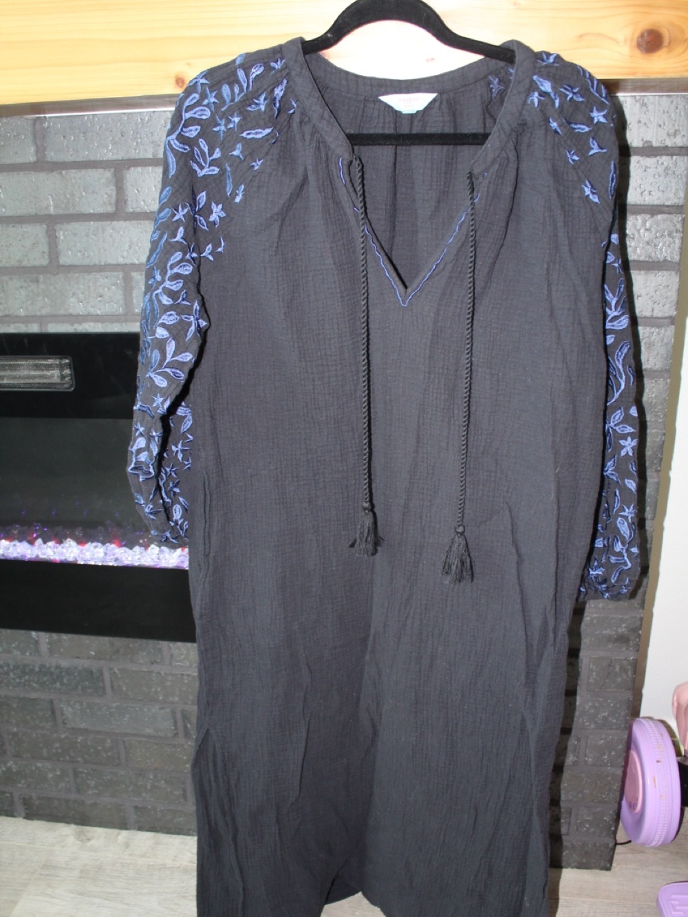 Voyageur Mersea Embroidered Sleeve Women's Dress